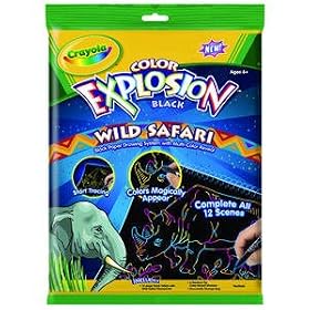 COLOR EXPLOSION BK WILD SAFARI , BLACK by crayola