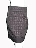 CATHERINE MALANDRINO Houndstooth Skirt in Black