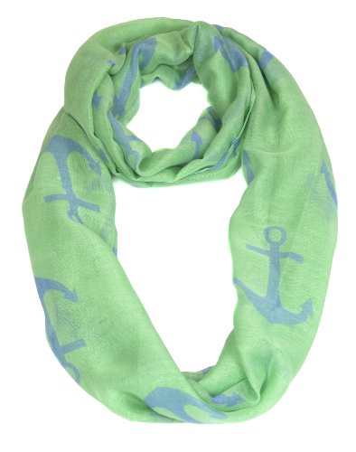 Leisureland Women's Anchor Infinity Scarf