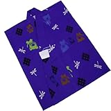 【着物問屋】男の子ゆかたNo.53【ネコととんぼ・青色】1~2才用(90cm)