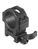 UTG Max Strength LE Grade Quick Detach Picatinny Scope Rings (2 Piece, 30mm Diam, 4-Screw Mid Profile)