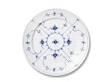 BLUE FLUTED PLAIN LUNCHEON PLATE