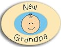 Stork Pin - "New Grandpa"