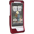 Amzer Rubberized Snap On Crystal Hard Case for HTC Hero (Red)
