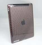 Pyrus Electronics (TM) Water Drop TPU Back Cover for iPad 2 (Latest Generation) + Super Clear Screen Protector- Black