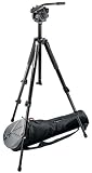 Manfrotto Classic 055XB Video Tripod (Black) Outfit with 501HDV and MBAG80 Case