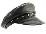 M2m Cap, Leather, Daddy With Studs, Md., Black M2m Cap, Leather, Daddy With Studs, Md., Black