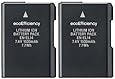 2 Replacement Nikon EN-EL14 EN-EL14A Battery for Nikon D3100, D3200, D3300, D5100, D5200, D5300, D5500, DF, Coolpix P7000, P7100, P7700, P7800 DSLR Cameras