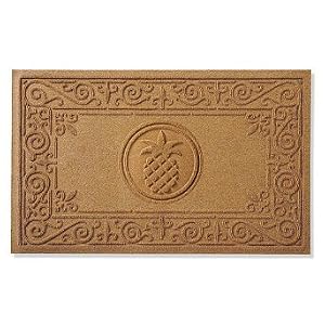 WATER & DIRT SHIELD ™ Mat with Pineapple Center - Dark Brown - Frontgate