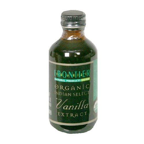 Frontier Organic Indian Select Vanilla Extract, 2-Ounce Bottle (Pack of 4) by Frontier