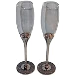 Disney Wedding Flutes