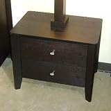 Mykonos Contemporary Dark alnut Nighstand - MOTIF Modern Living