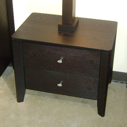 Mykonos Contemporary Dark alnut Nighstand - MOTIF Modern Living