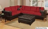 Cheap 2 Piece Red Microfiber Two Couches  Poundex Couches For Sale