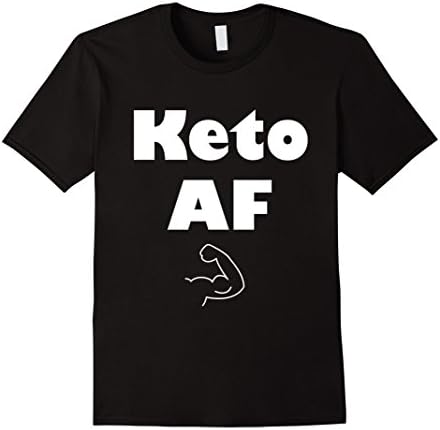 Men's Keto AF Shirt Keto Captain Ketogenic Diet T Shirt 3XL Black