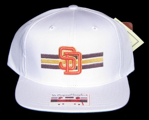 San Diego Padres MLB Team Stripes Flat Bill Adjustable Snapback Baseball Hat
