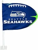NFL Seattle Seahawks Football Shaped Car Flag at Amazon.com