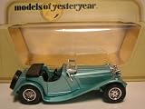 Review Matchbox  / Model of Yesteryear Y1 Jaguar SS100. Blue