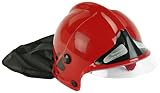 Klein - 8918 - Jeu d'imitation - Casque de Pompier avec Visière Fixe et Protège-Nuque - Rouge