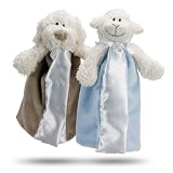 The Friendly Pacifier - Boy Plush animals with security blankets and detachable pacifiers
