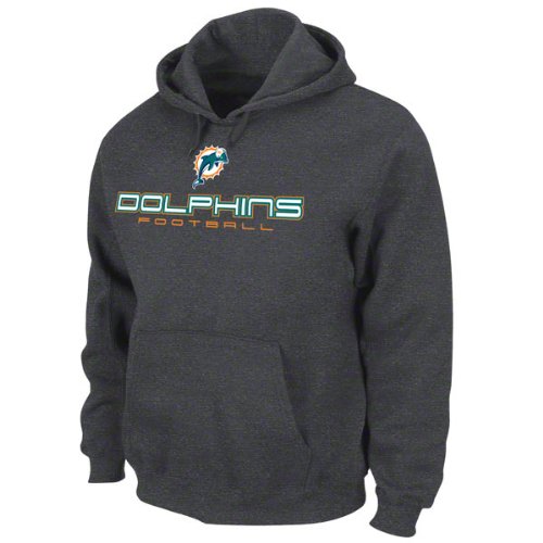 Miami Dolphins Charcoal First and Goal IV Hooded Sweatshirt