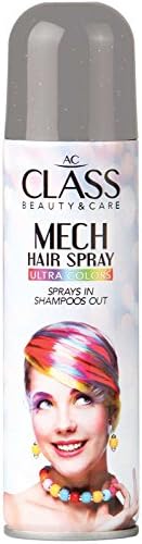 Ac Class Hair Professional Mech Hair Spray Temporary Hair Color (Silver)