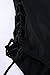 Zero City Bathing Suits Women One Piece Front Side Lace Up Monokini Swimsuits (L, Black)