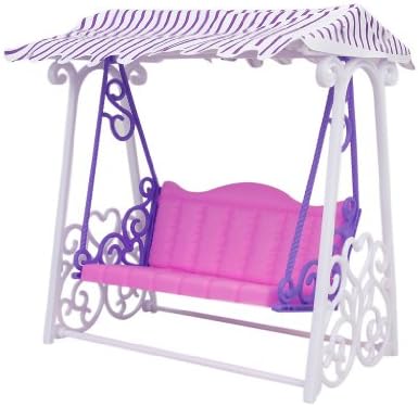 Plastic Garden Swing Play Set for Barbie Doll