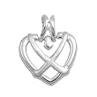Sterling Silver - Heart - 23mm Pendant Height