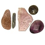Third Eye Chakra 04 Set of 5 Amethyst Lepidolite Kyanite Labradorite Stones