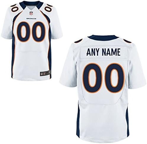 Men Denver Broncos Customized Elite-white Jersey Size 56
