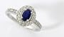 Oval Sapphire and Diamond Ring