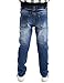 BYCR Boys' Blue Denim Jean Elastic Waist Pants for Kids Size 4-12 No. 71500092