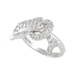 Sterling Silver CZ Dolphin Ring