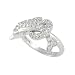 Sterling Silver CZ Dolphin Ring