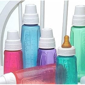 Gerber - Biberon en plastique - Couleurs pastel - 265 ml (Ensemble de 3)