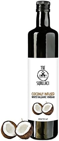 Gourmet Coconut Infused Balsamic Vinegar Naturally Flavored in Italy 8.5 Fl Oz