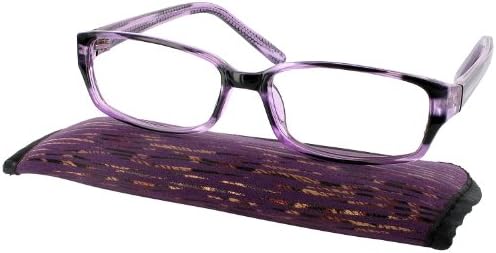 Bella Progressive No Line Bifocal Reading Glasses, Grappa Purple, +2.00