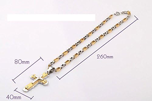 2014 New Arrival Cross Men Pendant Necklace / Dubai Trendy Fashion Jewelry for Men Stainless Steel