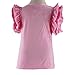Wennikids Little Girls' Double Ruffle Solid Tank Top