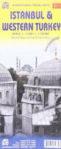 Istanbul & Western Turkey 1:11 000/1,100,000 Include inset fo Istanbul Regional & Transit map