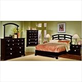 Night and Day Arched Slat Bed Bedroom Set in Cordovan Size: Queen