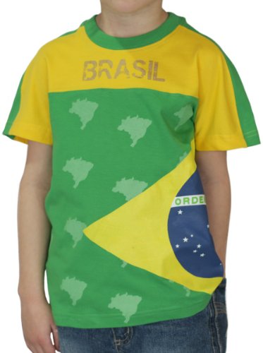 Global Colors Man T-shirt Brasilien, Größe XXXS