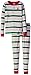 Hatley Little Boys' Henley Pajama Set -Holiday Stripes Boys