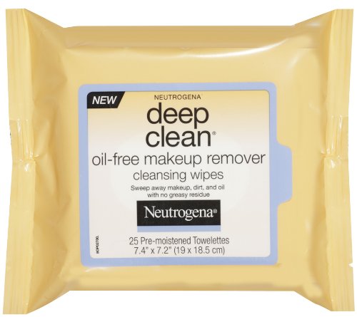  Neutrogena Lingettes démaquillantes humidifiées Deep Clean - Sans huile - 25/paquet