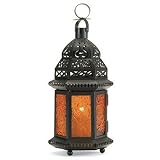 Yellow Glass Moroccan Lantern