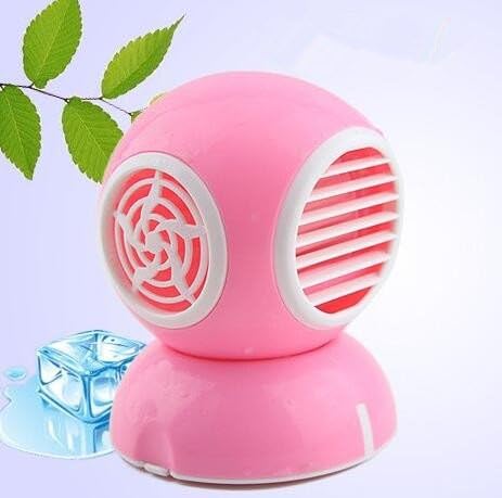 Raibaw 2016 new USB Fragrance Fan Turbo Type Bladeless Fan Rotatable Air Conditioner Mini Table Fan for Home and Office-pink