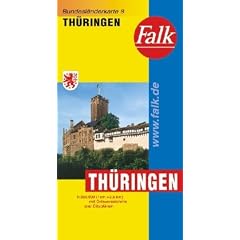 Falk Bundesl�nderkarte Deutschland Th�ringen 1:250 000