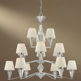Minka 4269-77 3 Tier K9 Chandelier, Chrome by Minka