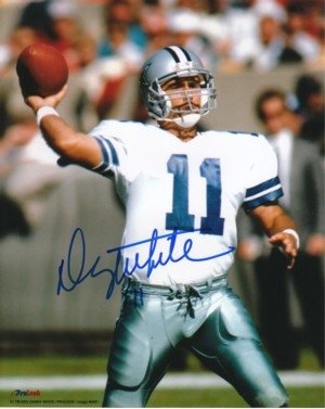 Danny White Autographed/Hand Signed Dallas Cowboys 8x10 Photo